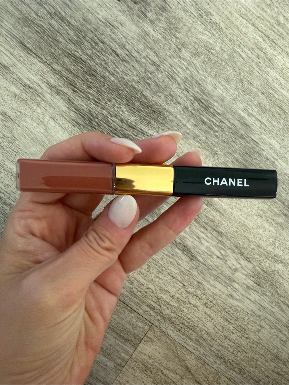 CHANEL Liquid Lip Color — Warm Nude Brown